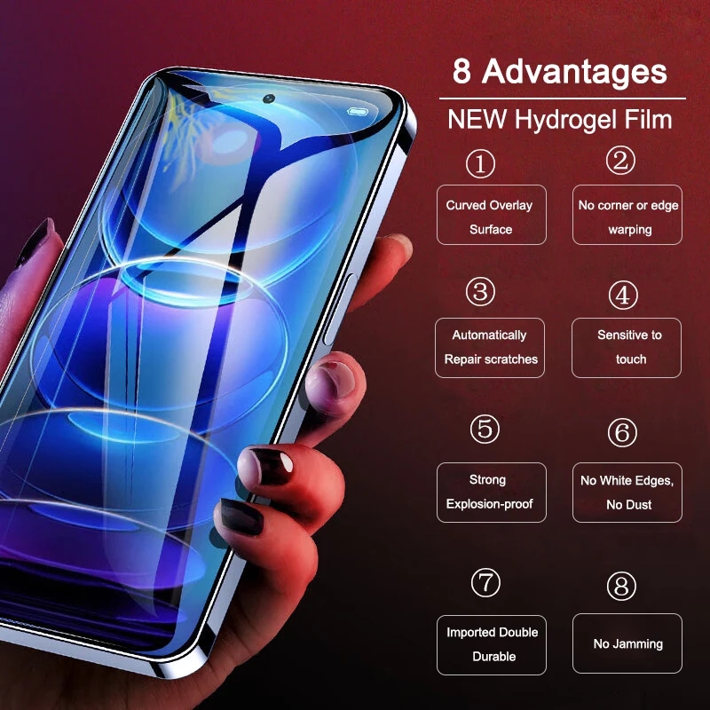 3PCS Hydrogel Film For Moto Motorola Edge 50 40 Pro Neo G Stylus 5G G64 G24 Power G Play Full Cover Screen Protector