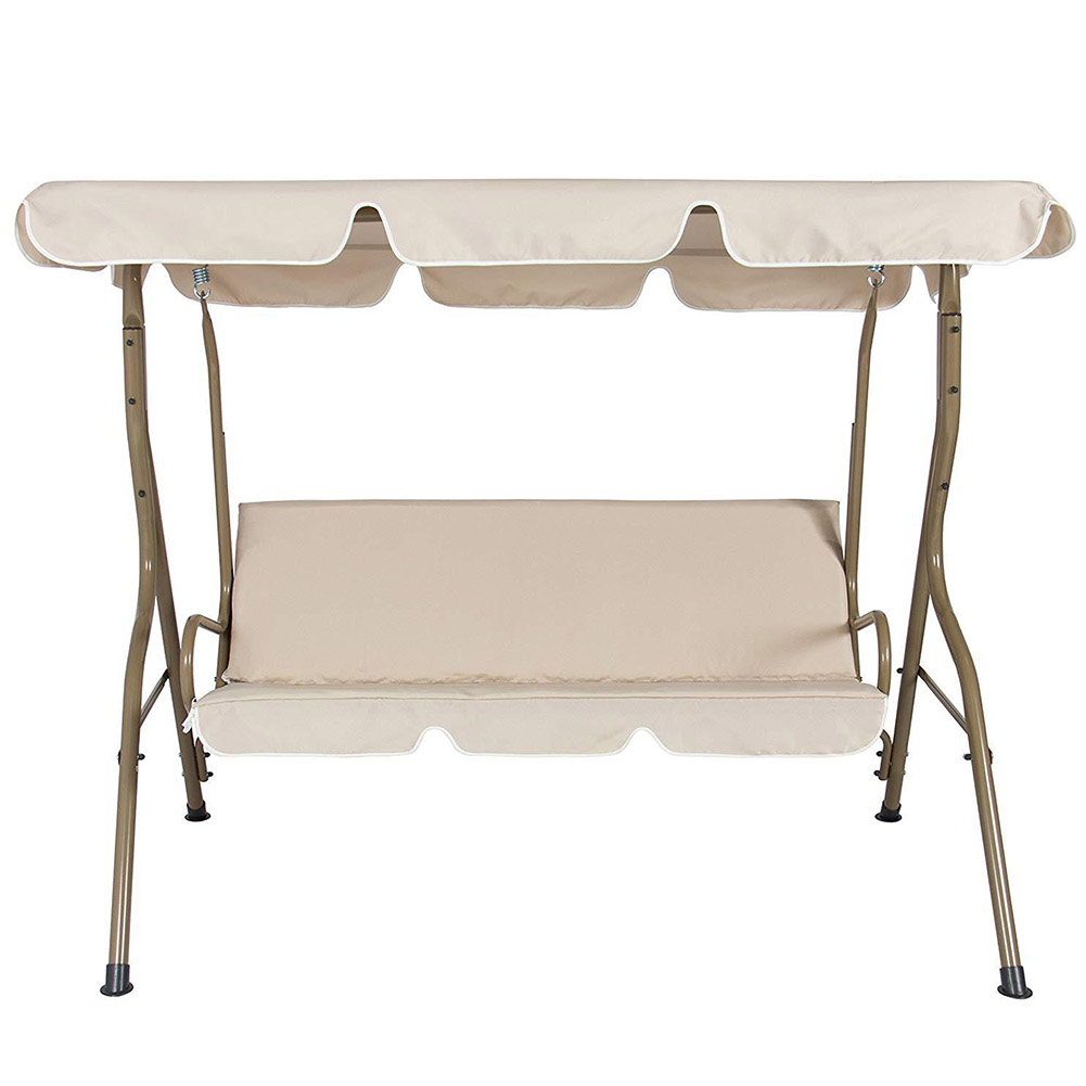 2pcs/set Dustproof Replacement Parts Patio Swing Seat Cover Oxford Cloth Sun Shade Garden Chairs Waterproof Sunproof Universal