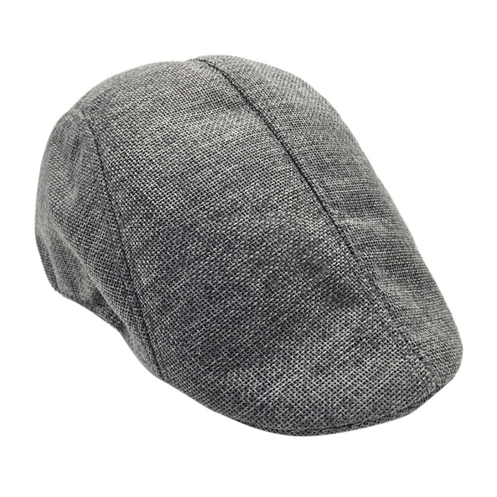 Beret Caps Men Women Vintage News Boy Cap Cabbie Gatsby Linen Outdoor Hats Brand Sun Hat Unisex Duckbill Caps Linen Casquette