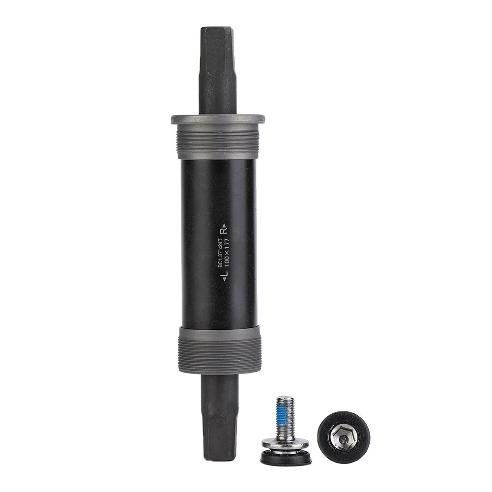 Bicycle Bottom Bracket Bicycle Square Tapered Threaded Bottom Bracket BSA With Screws For 80/100mm Frame Shell Bottom Bracket: 177MM