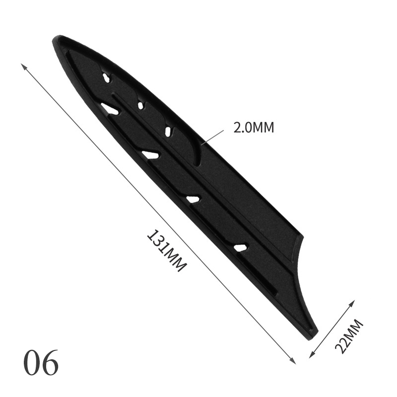1PC Kitchen Knife Sheath BPA-Free Knife Cover  Edge Guards 5-8 Inch Non-BPA Stainless Steel Blade Black Guards Case: 6