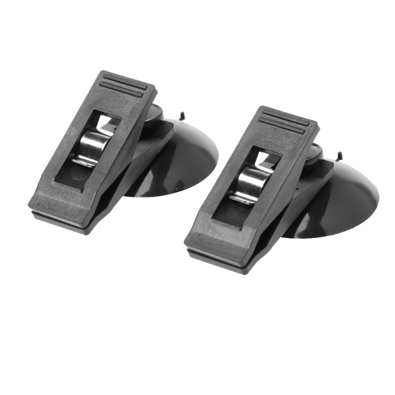 1 Pair Universal Car Windshield Parking Card Ticket Holder Clip Organizer w/Suction