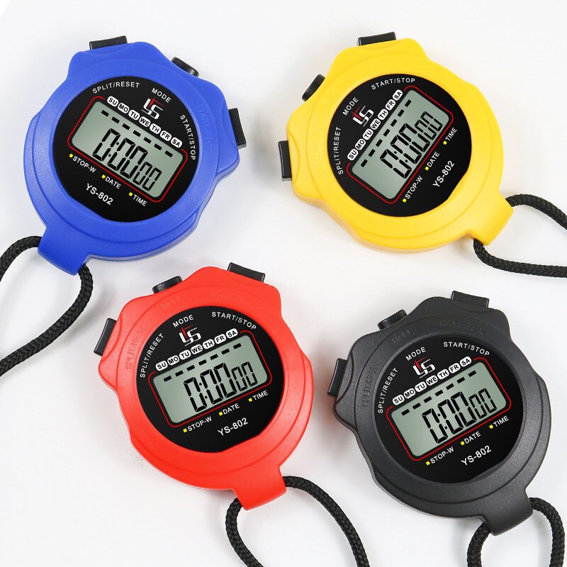 Waterproof Electronic Stopwatch Multifunctiona Sports Timer Stopwatch 1 Channels For Running Training Clock Counter