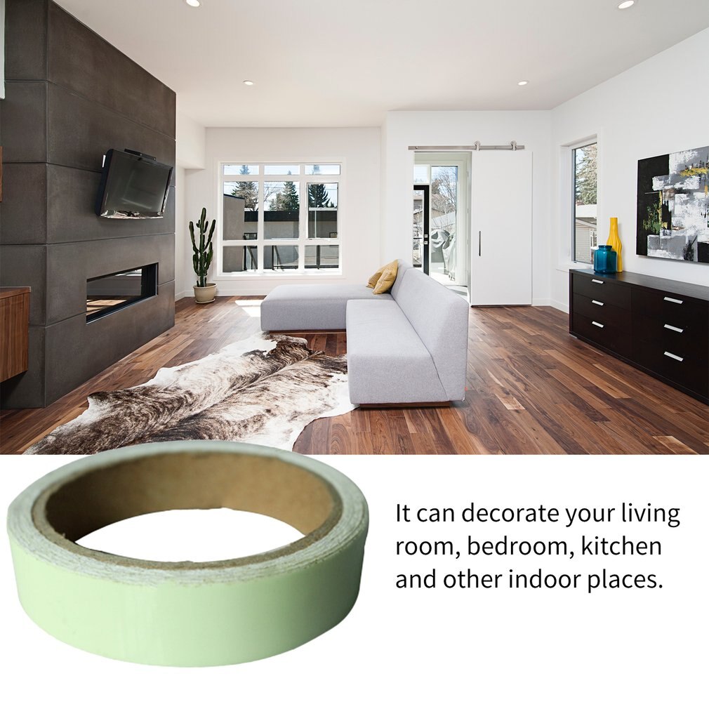 Reflective Glow Tape Self-adhesive Sticker Removable Luminous Tape Fluorescent Glowing Dark Striking Night Warning Tape