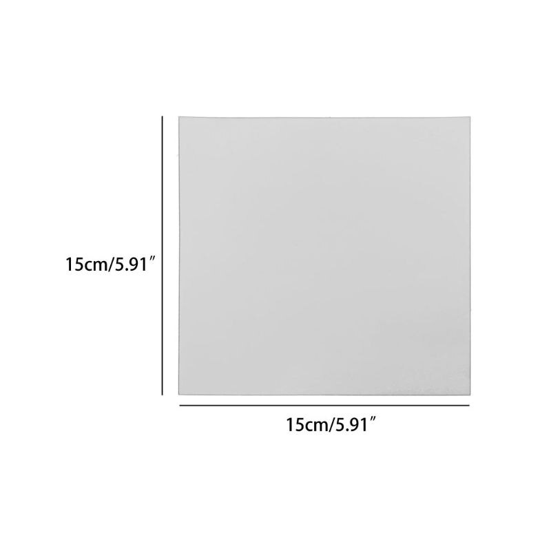 16 Stuks Verwijderbare Vierkante Flexibele Spiegel Muurstickers Home Decor Non Glas Spiegel