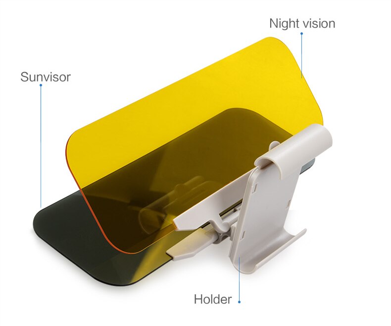 HD osłona przeciwsłoneczna robić samochodu gogle dla kierowcy dzień i noc lusterko wsteczne z powłoką antyodblaskową wyczyść widok akcesoria robić stylizacji wnętrza samochodu anty-reflektory