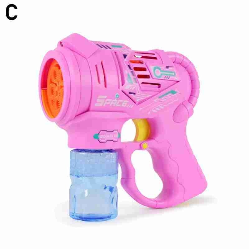 Automatische Muziek Bubble Machine Cartoon Bubble Blower Met 100Ml Bellen Water Zomer Kids Fun Geschikt Voor Indoor Outdoor Speelgoed N: pink