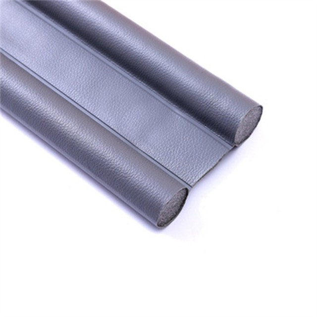 Waterdichte Afdichting Strip Diepgang Excluder Stopper Deur Badkamer Bodem Guard Dubbele Winter Wind-Proof Baffle Doorstop Sealer Strip: Gray