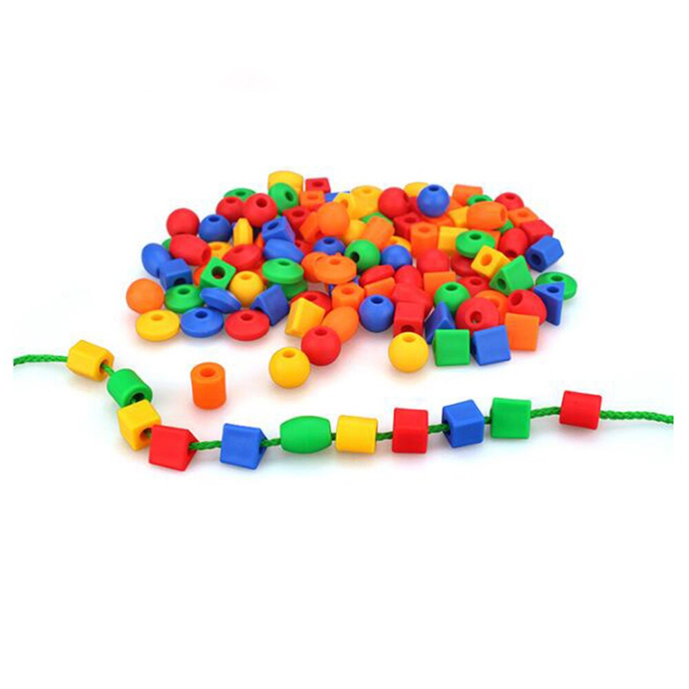 400g 8 rijg- en rijgkralenset, rijgkralen, duurzaam, grappig, kleurrijk, educatief speelgoed, peuterspeelgoed, leerzaam speelgoed: Default Title