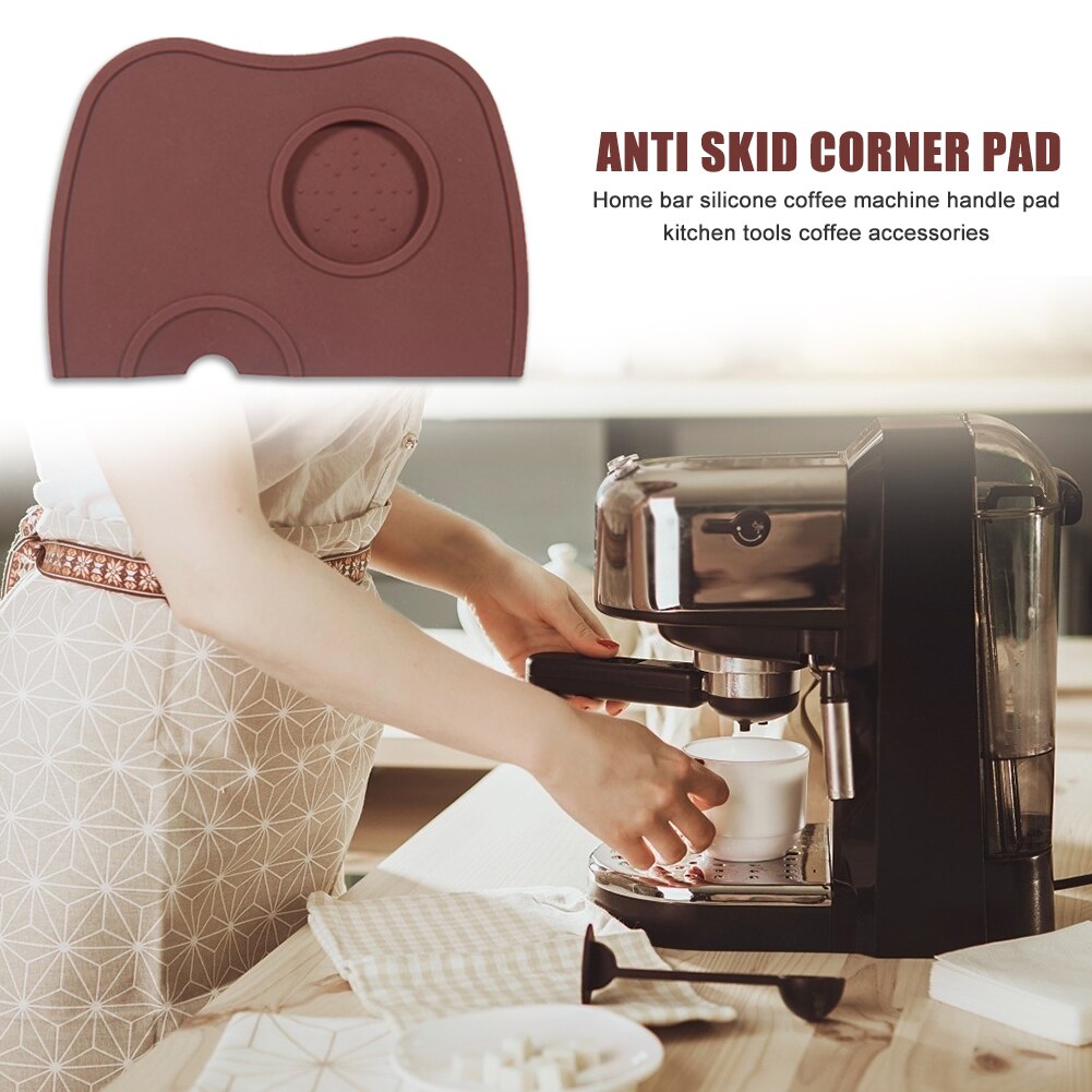 Coffee Maker Support Base Rack Silicone Coffee Tamper Mat Espresso Coffee Tamping Holder Anti-Slip Corner-Pad
