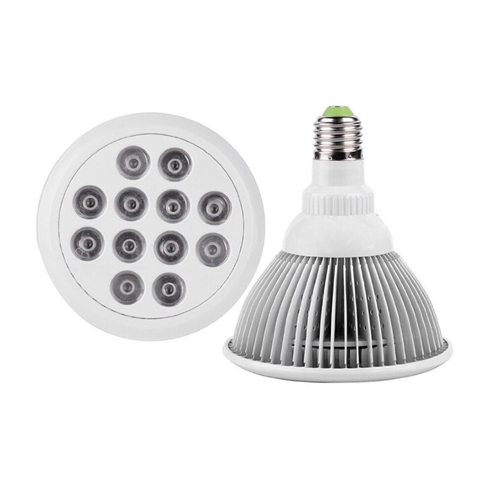 Bombilla LED de 12W-36W E27 Fin para cultivo de plantas hidropónicas de espectro completo: 12W