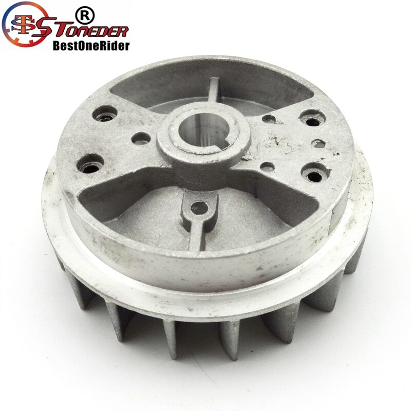 Stoneder mini moto rekyl trekke starter svinghjul for pocket bike barn dirt quad atv crosser minimoto 2 takt 47cc 49cc motor