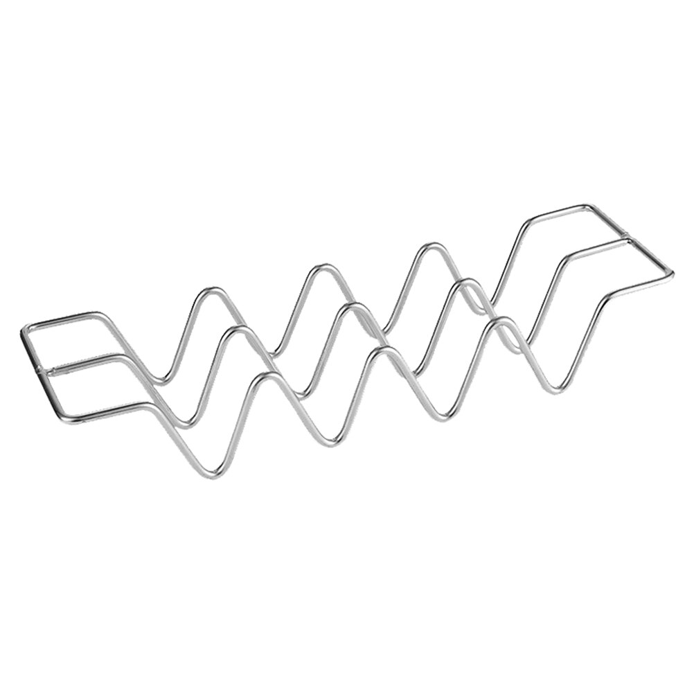 Stainless Steel Taco Rack Restaurant Pancake Stand Desktop Chicken Rolls Holder