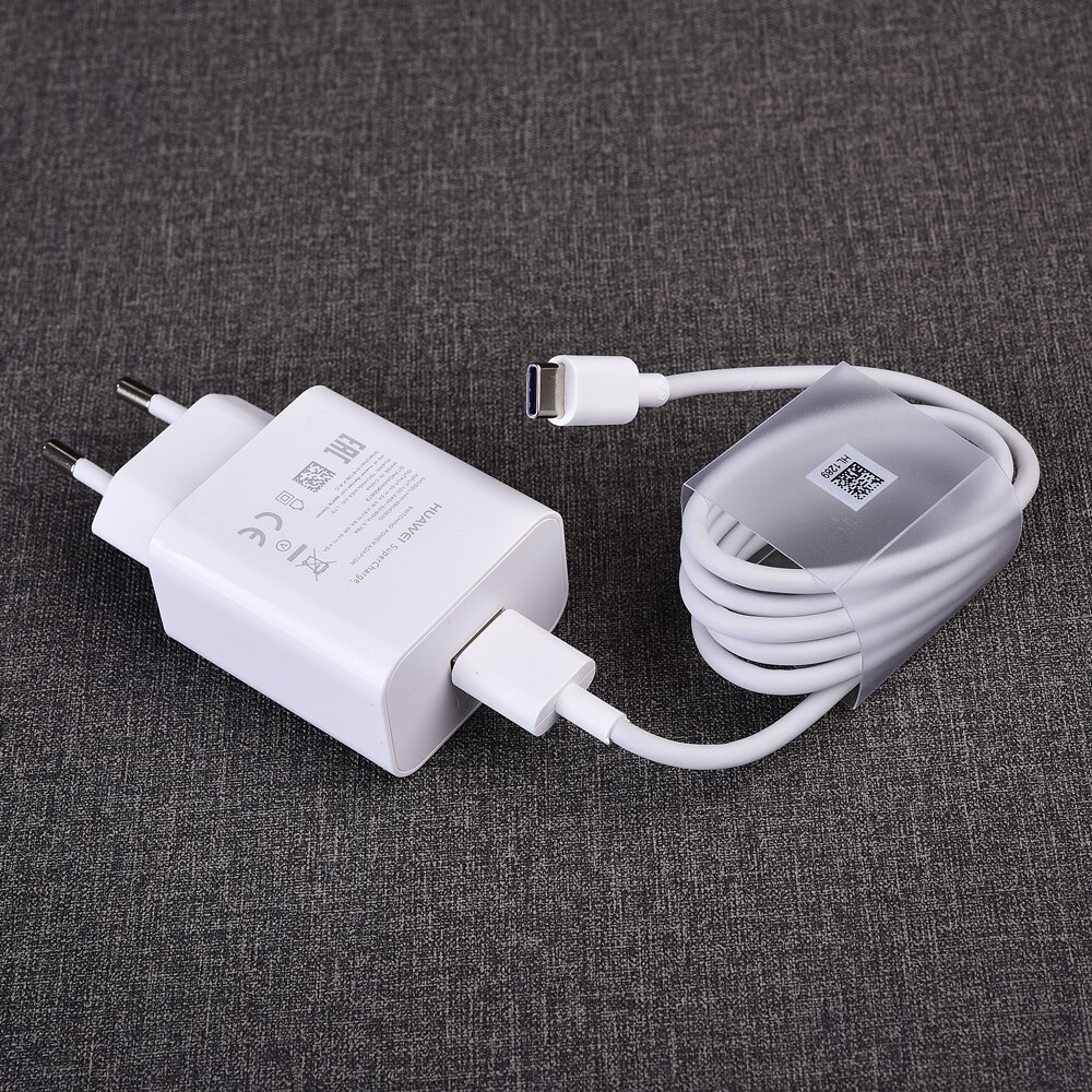 Originele huawei 5v/4.5a supercharger adapter 5a type c usb kabel voor  p9 p10 plus  p20 p30 p40 pro mate 9 10 20 30 pro honor 10
