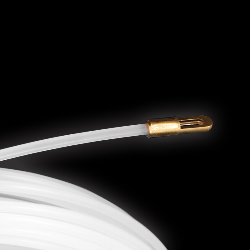 4MM 5M-40M Nylon Wire Cable Electrical Fish Tape White Nylon Wall Wire Lead Wire Puller Cable electrician spring Puller Lead