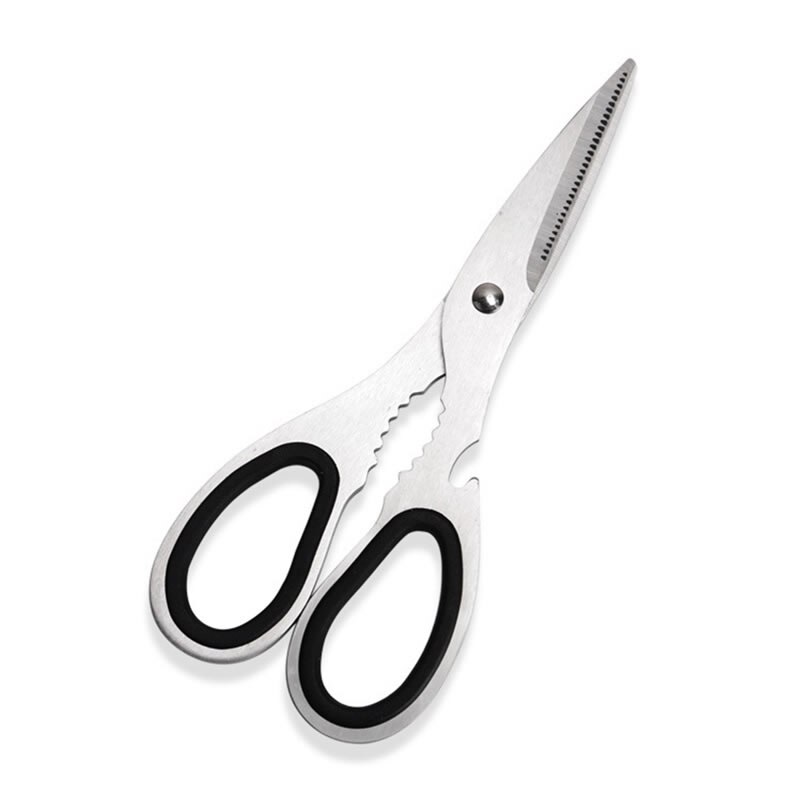 Upspirit 6in1 Food Scissors Stainless Steel Meat Chicken Boning Shears Fruit Vegetable Knife Nut Bottle Opener Kitchen Knives: Default Title