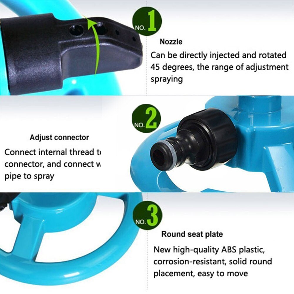 Lawn Sprinkler Automatic Garden Agricultural Garden Vegetable Garden Sprinkler Lawn Irrigation Rotating 360° Watering Device #10