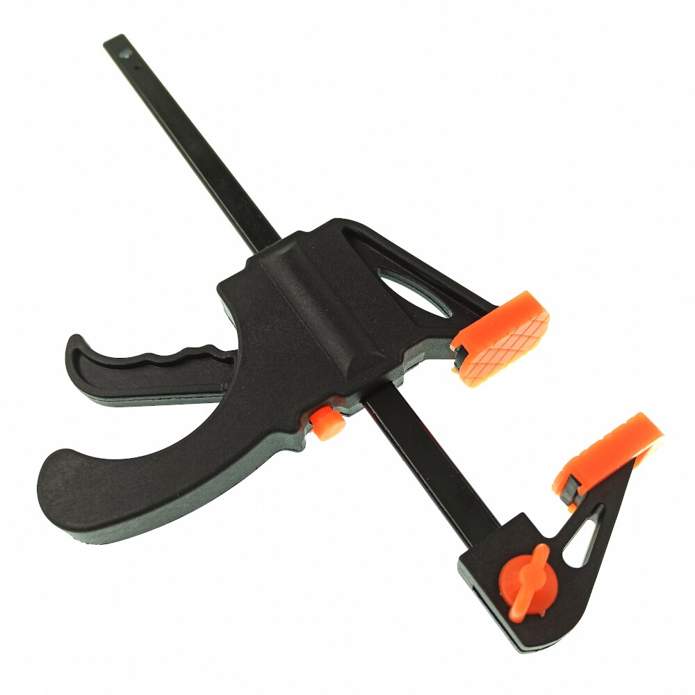 ESPLB 4'' inch Wood Clamp F-Type Nylon Quick Clip Woodworking Hard Grip Release Squeeze Ratchet DIY Hand Tool Gadget