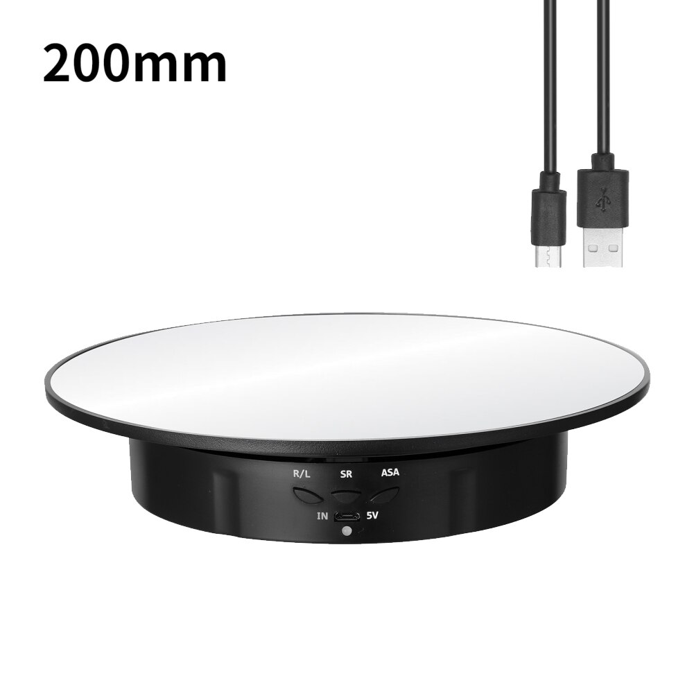 "dubbeldrivet 360 ° roterande displayställ, högkapacitetsspegel , 7.9 22 gram, perfekt för mångsidig användning (tårtor/smycken/foton)": Mörkgrå