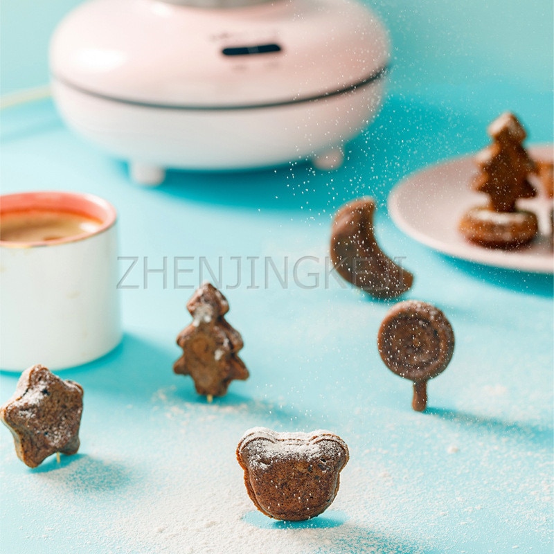 Electrical Household Cartoon Cake Machine Mini Cake Machine Non-Stick Model Pink Cute Double-Sided Constant Temperature Baking