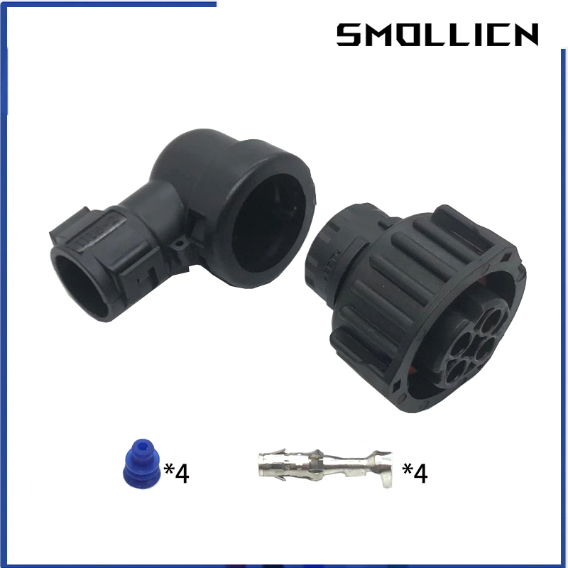 1 Set 4 Pin tyco round HOWO A7 Odometer Speed Sensor Plug Sealed Auto Connector 1-967325-1 With Cable Sheath 965786-1 965783-1: Dark Grey