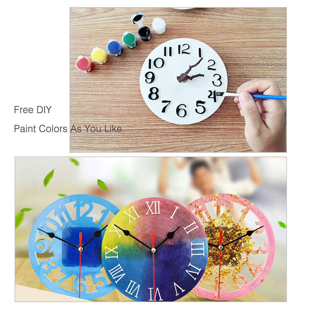 Silicone Mold Clock For Jewelry 10/15cm Small And Big Size Clock Resin Silicone Mould Handmade Tool DIY Epoxy Resin Molds