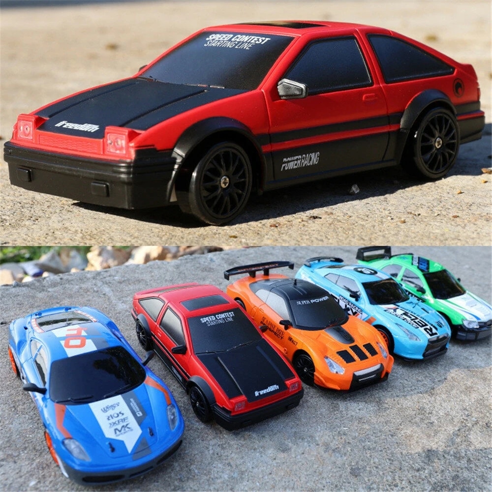 RC Racing Car Drift Car Toy 2.4G Rapid Drift Racing Car 15km/h Playing 20mins Remote Control AE86 GTR Model Vehicle Car