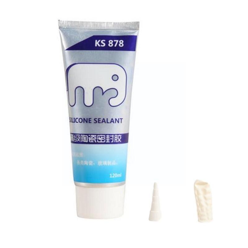1 Pc 120ml Silicone Ceramic Sealant Tile Seam Refilling Toilet Liquid Glues Glue Bathtub Installation Repair Sealer J6o4