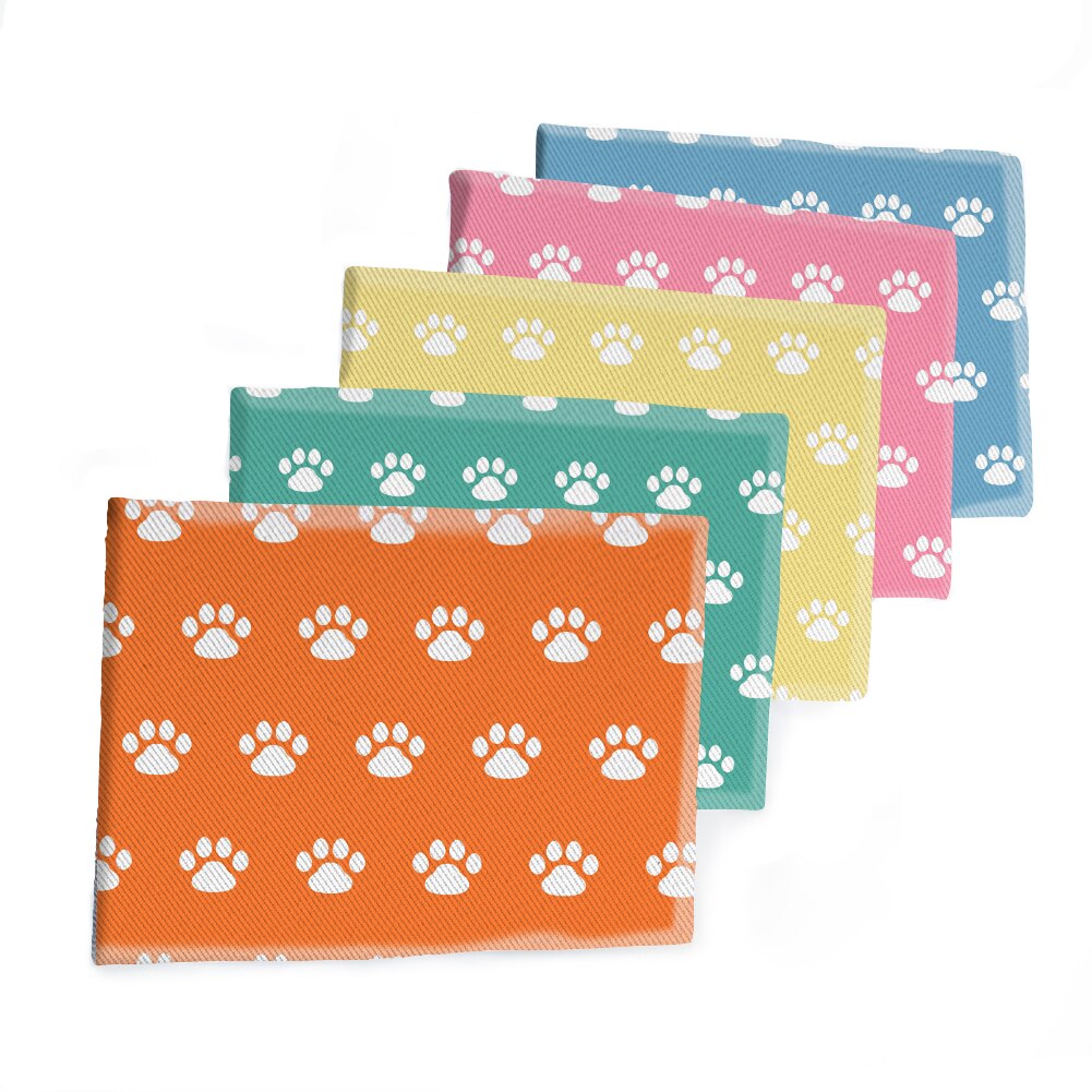 50*145CM Fabric Cute Dog Paw Printed Polyester Cotton Twill Fabric Patchwor Printed