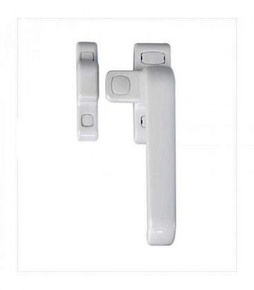 FERPASA MANILLA CIERRE PRESION Modelo Star. Acabado en blanco. Bloqueo de puertas y ventanas abatibles. Hogar y Lavadero