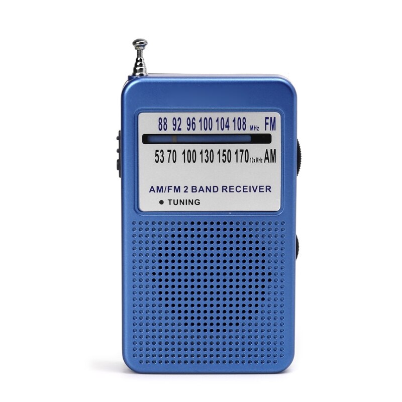 Nueva banda AM/FM 2 portátil, receptor de Radio de bolsillo con pantalla Digital, compatible con modo estéreo