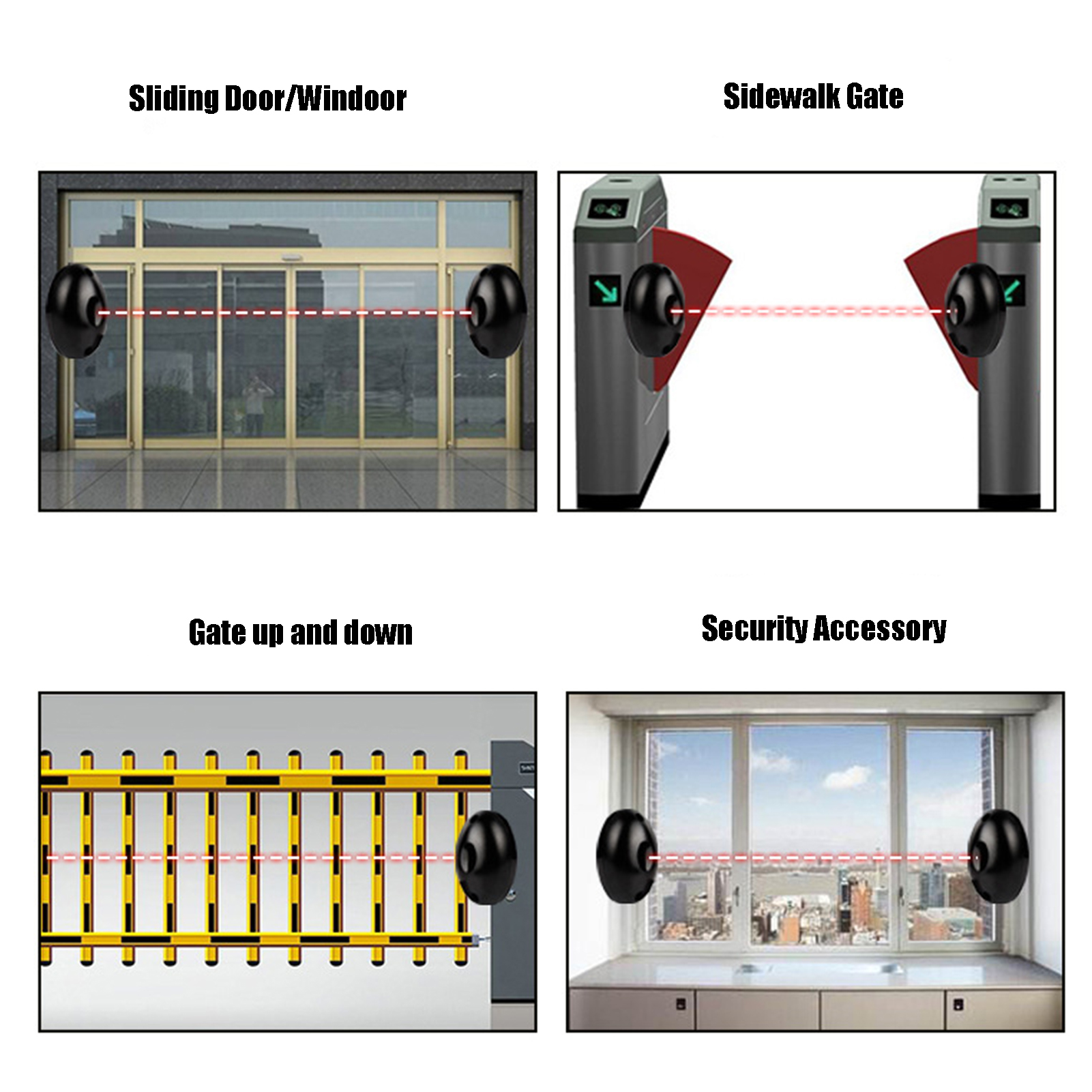 DC12-24V Infrarood Sensor Detector Beam Automatische Poort Deur Garage Sluiter Barrière Detector Voor Deur Window Alarmsysteem