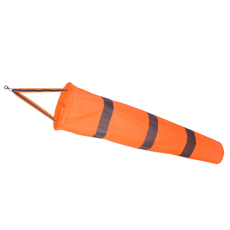 80cm Airport Aviation Fluorescent Reflective Wind Sock Weather Wind Vane Outdoor Aviation Wind Sock Lightweight For Meteorology