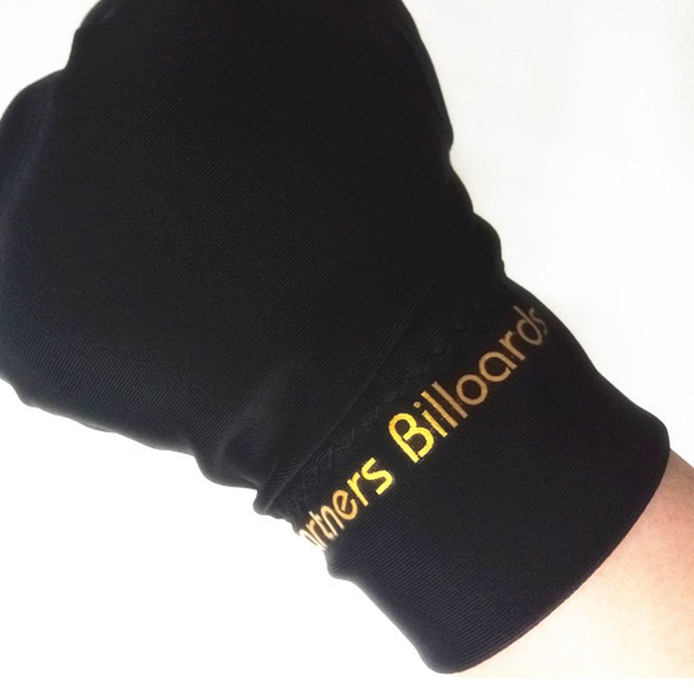 Unisex luvas de bilhar de três dedos cor sólida lycra tecido elastano snooker especial luvas de bilhar equipamento de jogo de bilhar