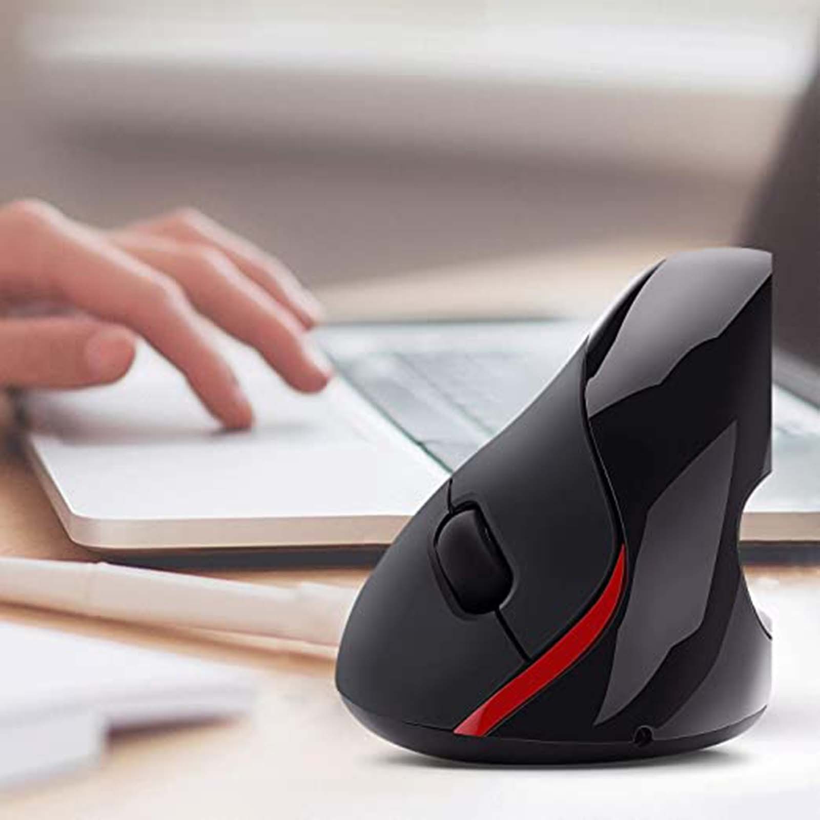 Wireless Gaming Mice Upright Mouse WiFi Rechargeable Wireless Engineering Mouse Optical Buttons Vertically Wirelessly Protect