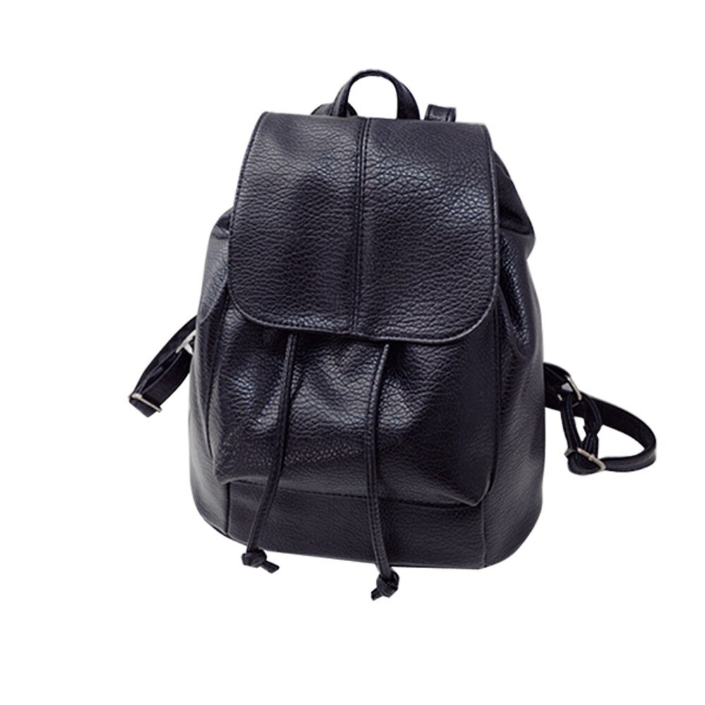 Frauen Reise Schulter Tasche PU Leder Rucksack Jahrgang Rucksack Frauen Mädchen Schule Tasche zurück Pack Schulranzen: Default Title