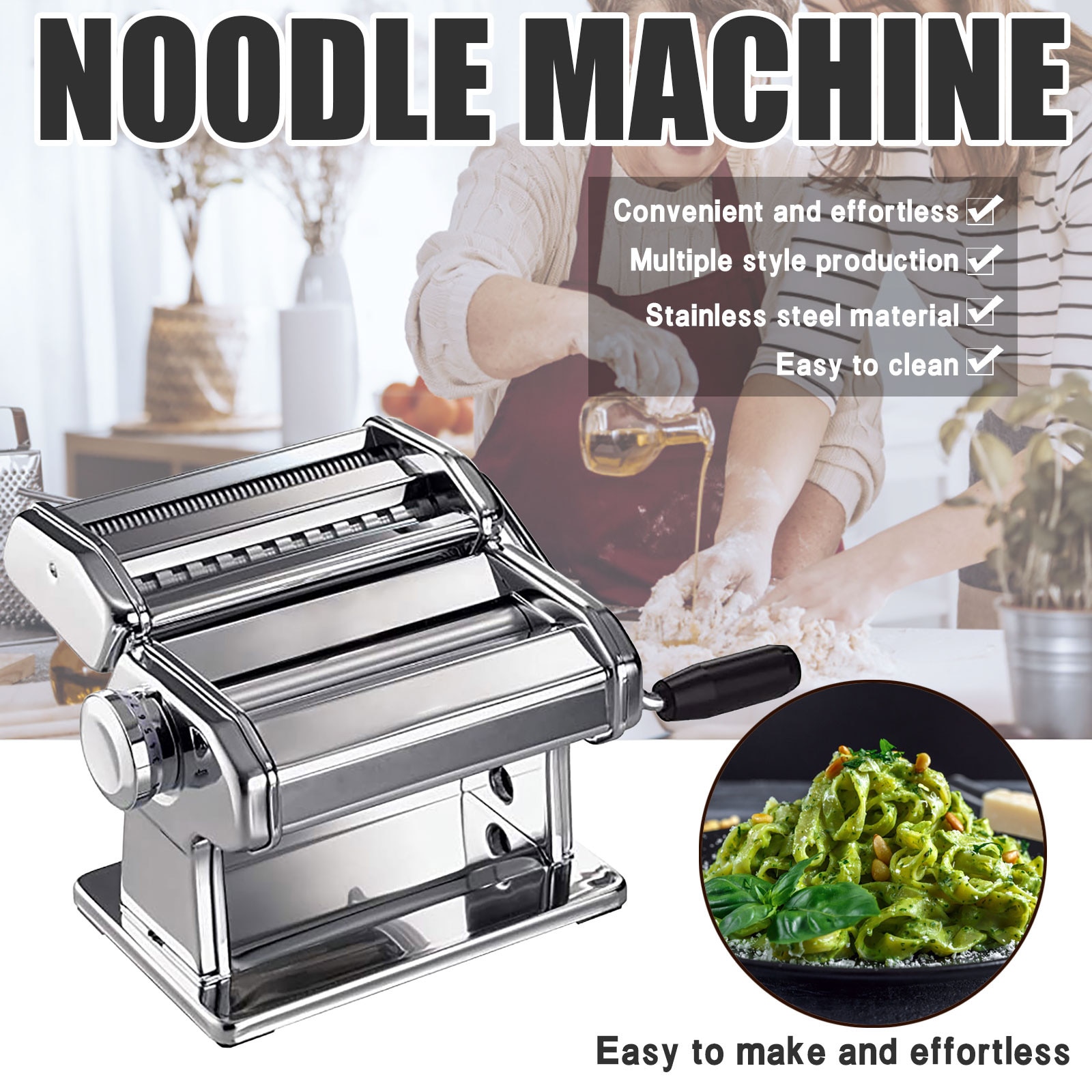 Rocker Teilt Zwei-messer Pasta Presse Haushalt Manuelle Pasta Maschine Druck Nudel Hersteller DIY Nudeln Frische Saft Zubehör für