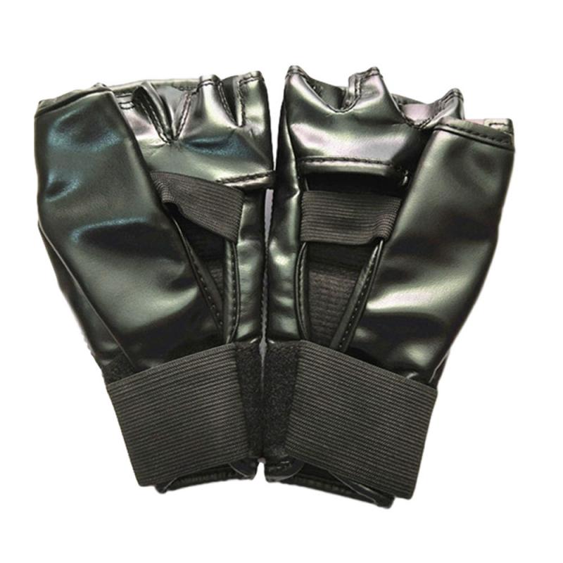 1pair Split-finger Boxing Gloves, Punching Bag, Half-finger Open Glove, Palm Breathable Five-finger Leather Split Finger
