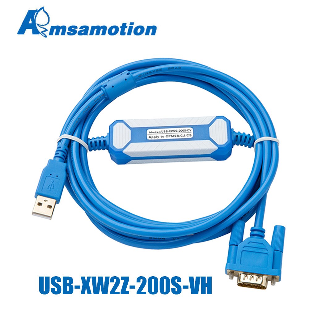 Amsamotion Verbeterde Plc-programmering Kabel USB-XW2Z-200S-VH Voor Omron CQM1H / CPM2C Serie Usb Naar RS232 Voor COM1/Cm2a/cs
