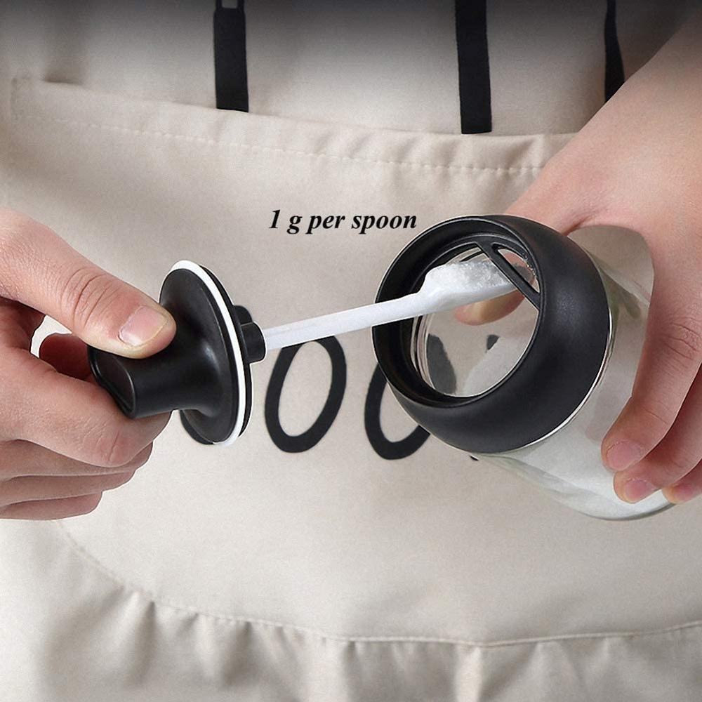 250ml butelki z przyprawami szklane pojemniki robić przechowywania przypraw kuchnia pojemnik na przyprawy słoik na przyprawy z łyżeczką szczotka olejarka butelka miodu