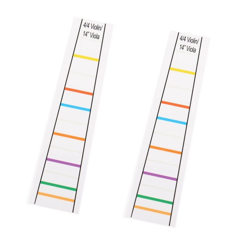 4/4 Violin Fretboard Sticker Fingerboard Marker Fiddle Learn Note Chart Tape 2Pcs: Default Title