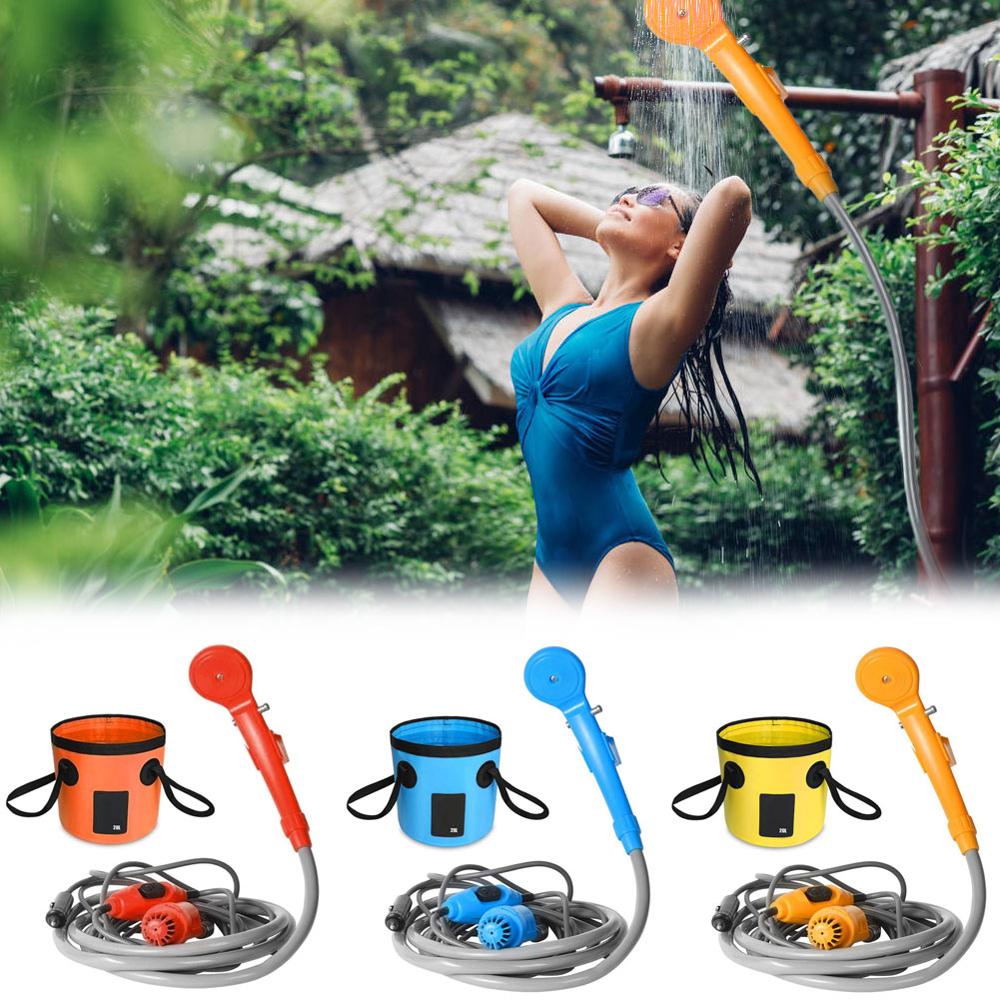 Outdoor Handheld Camping Water Douche Bag Set Regendouche Auto Motorfiets Auto Washer Ocean Beach Body Washer