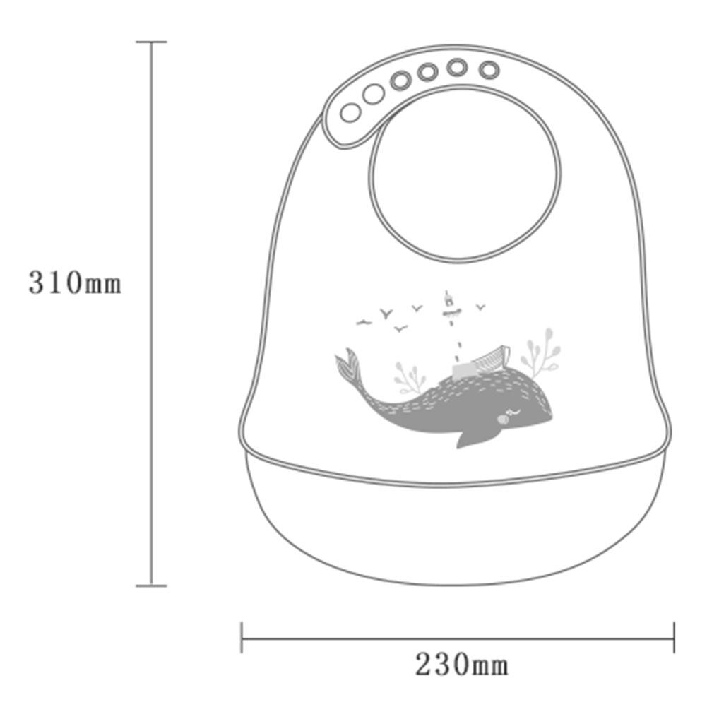 Baberos impermeables estéreo para bebé, Bandana de Saliva plegable de silicona con dibujos de animales, delantal de alimentación para niños, accesorios ajustables