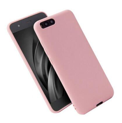 Capa de silicone tpu transparente e fosca, proteção ultra fina para xiaomi mi 6 mi6: Pink