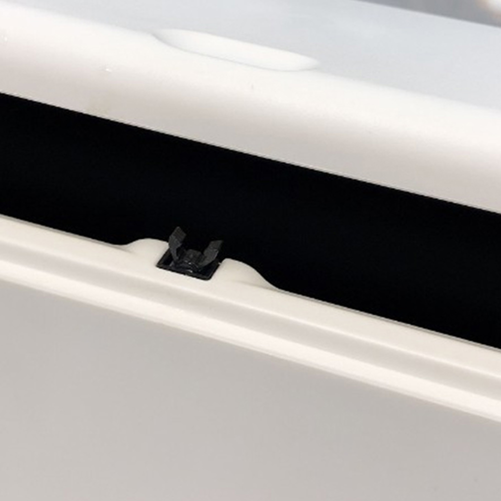 24 pçs universal pressão lata de lixo acessórios latas de lixo bloqueio plástico lixeira trava e