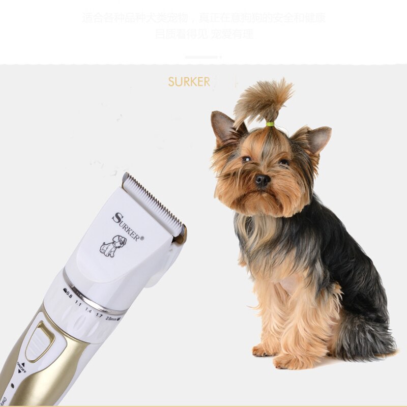 Surker elektrische Haustier haar Trimmer SK-636 Hund kabellos wiederaufladbare Haustier haar Haarschneidemaschine feine tuningshaved hund haar schönheit hund haarschnitt