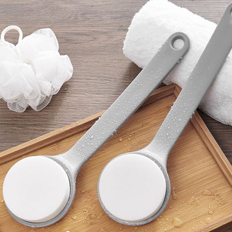 Painless Bath Sponge Shower Detergent Lotion Applicator Sponge Bath Back Brush Long Handle Body Wash Skin Brush Body Scrubber U3
