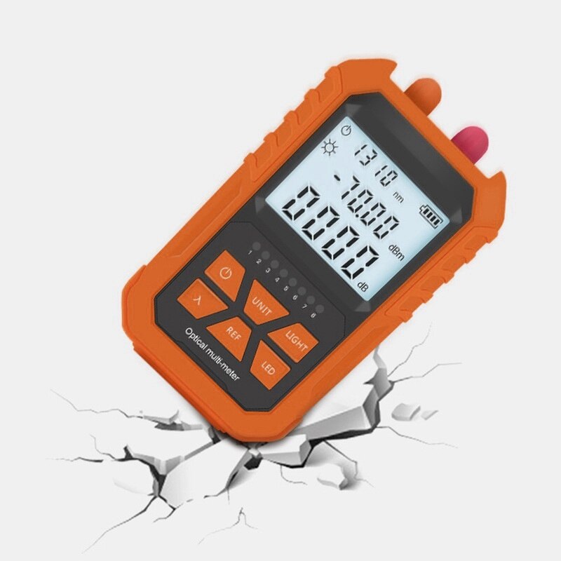 4 in 1 Optical Power Meter Visual Fault Locator 5Km Light Pen LED Lighting OPM Network Fiber Optic Cable Tester Tools