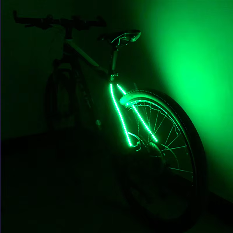 Luz trasera decorativa para bicicleta de 70 LED, resistente al agua, tira de luces para ciclismo, luz intermitente de advertencia de seguridad, accesorios para bicicleta
