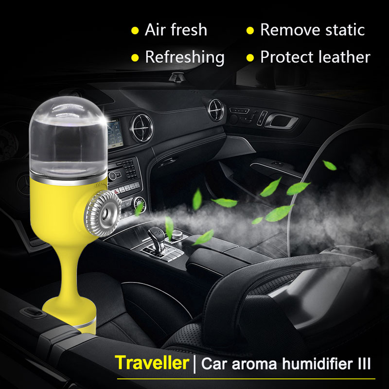 Nanum humidificador de aire del coche Mini difusor de aceites esenciales del coche humidificador de aromaterapia purificador de niebla fría portátil en el coche